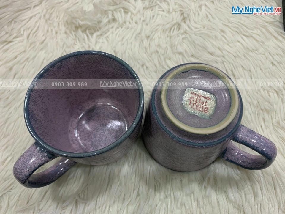 Combo 2 Cốc có quai tuyết tím thấp + Hộp Silot MNV-LSHBT16/1